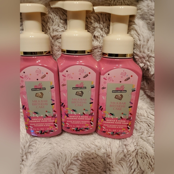3 Bath and Body Works Milk Bar BIRTHDAY CAKE foaming hand soaps - Picture 1 of 3